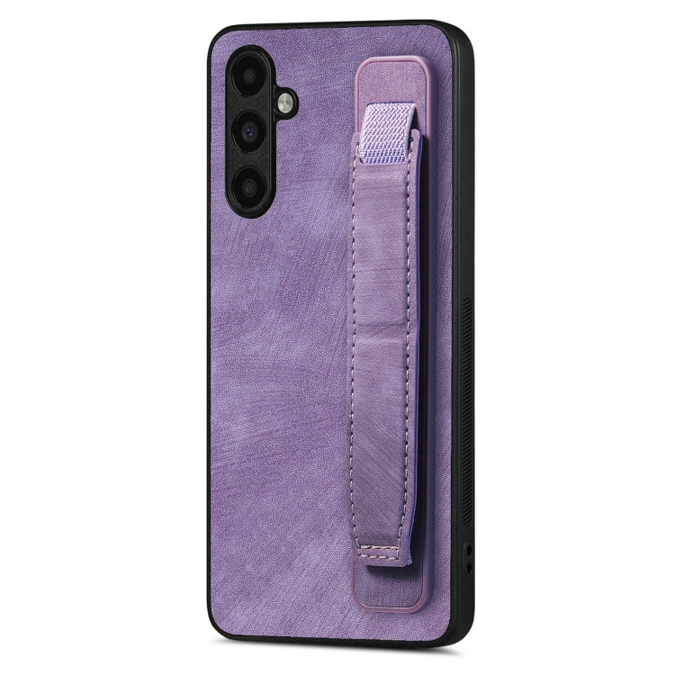 Retro Wristband Holder Leather Back Phone Case, For Samsung Galaxy S24 Ultra 5G, For Samsung Galaxy A54 5G, For Samsung Galaxy A04e, For Samsung Galaxy S23 Ultra 5G, For Samsung Galaxy S23 5G, For Samsung Galaxy A04s, For Samsung Galaxy A23            ...