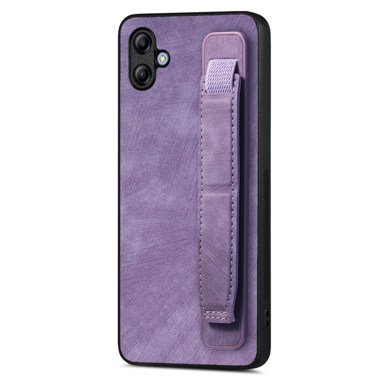 Retro Wristband Holder Leather Back Phone Case, For Samsung Galaxy S24 Ultra 5G, For Samsung Galaxy A54 5G, For Samsung Galaxy A04e, For Samsung Galaxy S23 Ultra 5G, For Samsung Galaxy S23 5G, For Samsung Galaxy A04s, For Samsung Galaxy A23            ...
