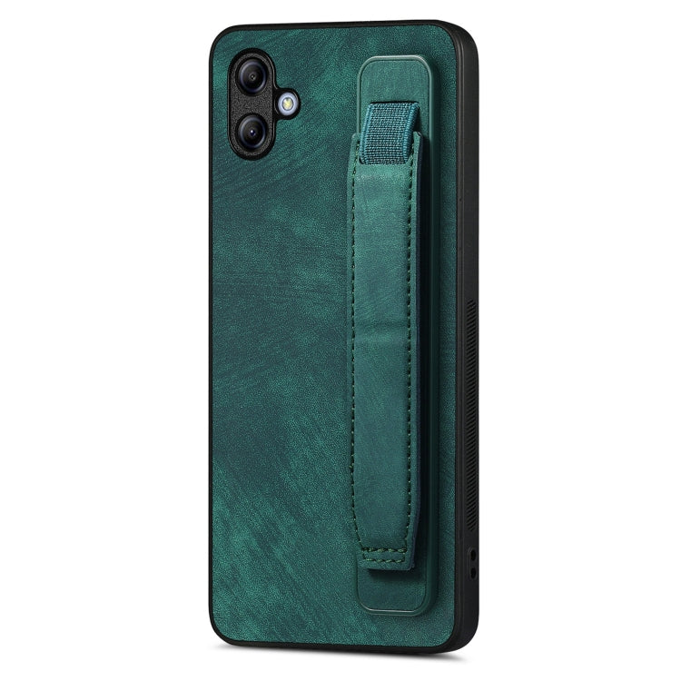 Retro Wristband Holder Leather Back Phone Case, For Samsung Galaxy S24 Ultra 5G, For Samsung Galaxy A54 5G, For Samsung Galaxy A04e, For Samsung Galaxy S23 Ultra 5G, For Samsung Galaxy S23 5G, For Samsung Galaxy A04s, For Samsung Galaxy A23            ...