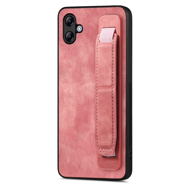 Retro Wristband Holder Leather Back Phone Case, For Samsung Galaxy S24 Ultra 5G, For Samsung Galaxy A54 5G, For Samsung Galaxy A04e, For Samsung Galaxy S23 Ultra 5G, For Samsung Galaxy S23 5G, For Samsung Galaxy A04s, For Samsung Galaxy A23            ...