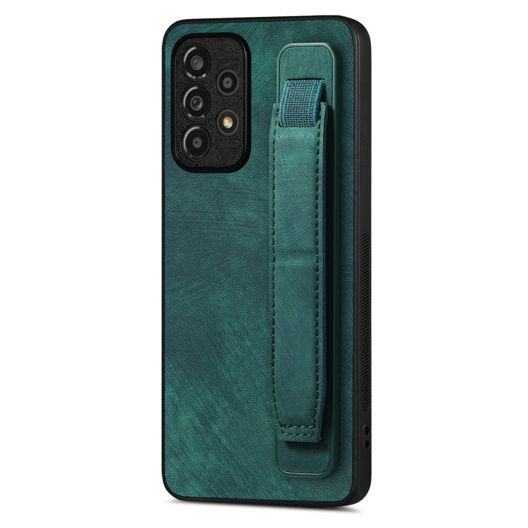 Retro Wristband Holder Leather Back Phone Case, For Samsung Galaxy S24 Ultra 5G, For Samsung Galaxy A54 5G, For Samsung Galaxy A04e, For Samsung Galaxy S23 Ultra 5G, For Samsung Galaxy S23 5G, For Samsung Galaxy A04s, For Samsung Galaxy A23            ...