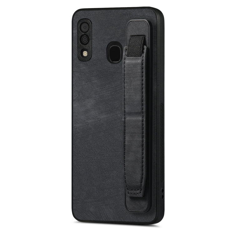 Retro Wristband Holder Leather Back Phone Case, For Samsung Galaxy S21 Ultra 5G, For Samsung Galaxy S20 Ultra 5G, For Samsung Galaxy S20, For Samsung Galaxy S20+, For Samsung Galaxy A50s, For Samsung Galaxy A30, For Samsung Galaxy S20 FE