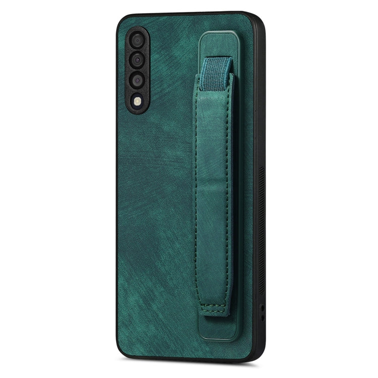 Retro Wristband Holder Leather Back Phone Case, For Samsung Galaxy S21 Ultra 5G, For Samsung Galaxy S20 Ultra 5G, For Samsung Galaxy S20, For Samsung Galaxy S20+, For Samsung Galaxy A50s, For Samsung Galaxy A30, For Samsung Galaxy S20 FE