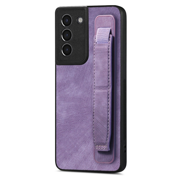 Retro Wristband Holder Leather Back Phone Case, For Samsung Galaxy S22 Ultra 5G, For Samsung Galaxy S22+ 5G, For Samsung Galaxy S22 5G, For Samsung Galaxy A13 5G, For Samsung Galaxy S21 FE 5G, For Samsung Galaxy A32 5G, For Samsung Galaxy S21 5G       ...