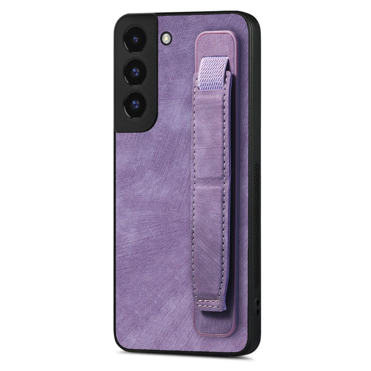 Retro Wristband Holder Leather Back Phone Case, For Samsung Galaxy S22 Ultra 5G, For Samsung Galaxy S22+ 5G, For Samsung Galaxy S22 5G, For Samsung Galaxy A13 5G, For Samsung Galaxy S21 FE 5G, For Samsung Galaxy A32 5G, For Samsung Galaxy S21 5G       ...