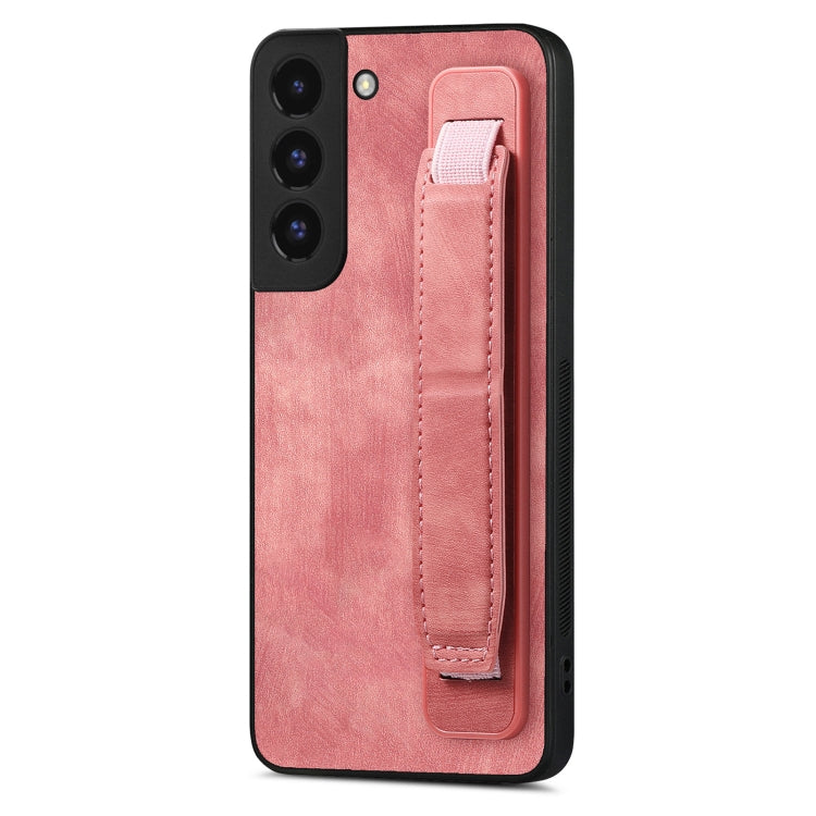 Retro Wristband Holder Leather Back Phone Case, For Samsung Galaxy S22 Ultra 5G, For Samsung Galaxy S22+ 5G, For Samsung Galaxy S22 5G, For Samsung Galaxy A13 5G, For Samsung Galaxy S21 FE 5G, For Samsung Galaxy A32 5G, For Samsung Galaxy S21 5G       ...