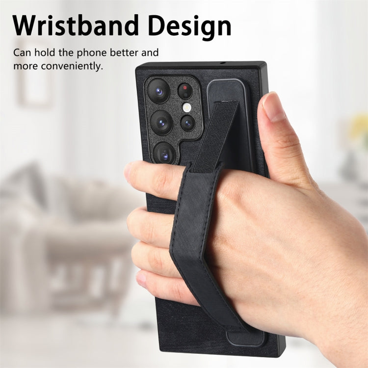 Retro Wristband Holder Leather Back Phone Case, For Samsung Galaxy S22 Ultra 5G, For Samsung Galaxy S22+ 5G, For Samsung Galaxy S22 5G, For Samsung Galaxy A13 5G, For Samsung Galaxy S21 FE 5G, For Samsung Galaxy A32 5G, For Samsung Galaxy S21 5G       ...