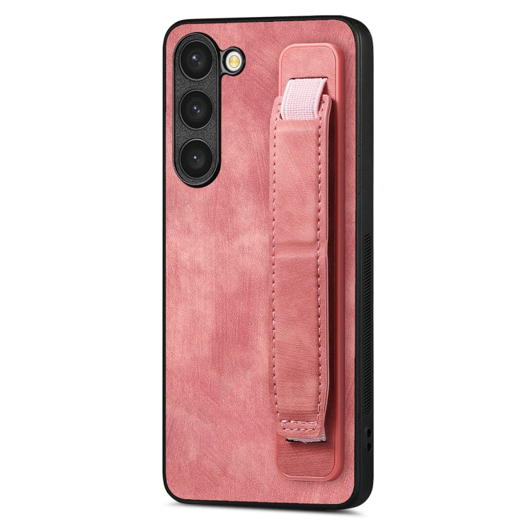 Retro Wristband Holder Leather Back Phone Case, For Samsung Galaxy S24 Ultra 5G, For Samsung Galaxy A54 5G, For Samsung Galaxy A04e, For Samsung Galaxy S23 Ultra 5G, For Samsung Galaxy S23 5G, For Samsung Galaxy A04s, For Samsung Galaxy A23            ...