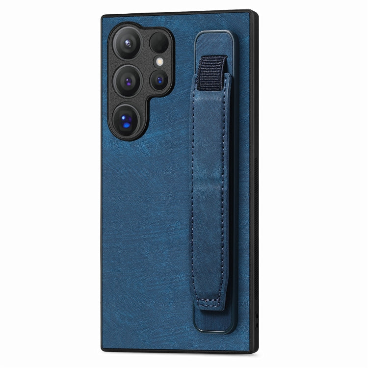Retro Wristband Holder Leather Back Phone Case, For Samsung Galaxy S24 Ultra 5G, For Samsung Galaxy A54 5G, For Samsung Galaxy A04e, For Samsung Galaxy S23 Ultra 5G, For Samsung Galaxy S23 5G, For Samsung Galaxy A04s, For Samsung Galaxy A23            ...