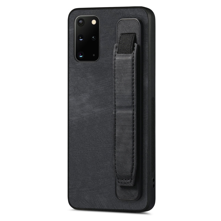 Retro Wristband Holder Leather Back Phone Case, For Samsung Galaxy S21 Ultra 5G, For Samsung Galaxy S20 Ultra 5G, For Samsung Galaxy S20, For Samsung Galaxy S20+, For Samsung Galaxy A50s, For Samsung Galaxy A30, For Samsung Galaxy S20 FE