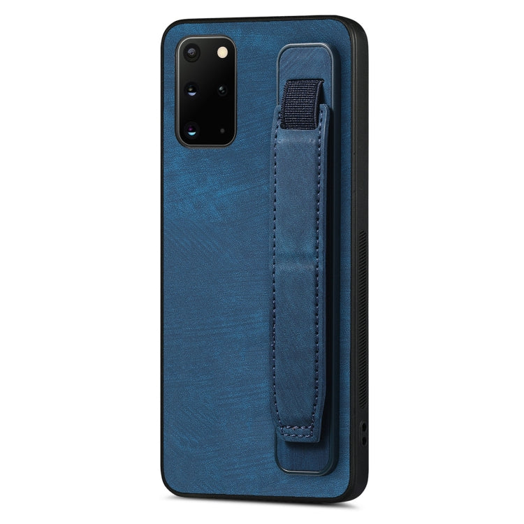 Retro Wristband Holder Leather Back Phone Case, For Samsung Galaxy S21 Ultra 5G, For Samsung Galaxy S20 Ultra 5G, For Samsung Galaxy S20, For Samsung Galaxy S20+, For Samsung Galaxy A50s, For Samsung Galaxy A30, For Samsung Galaxy S20 FE