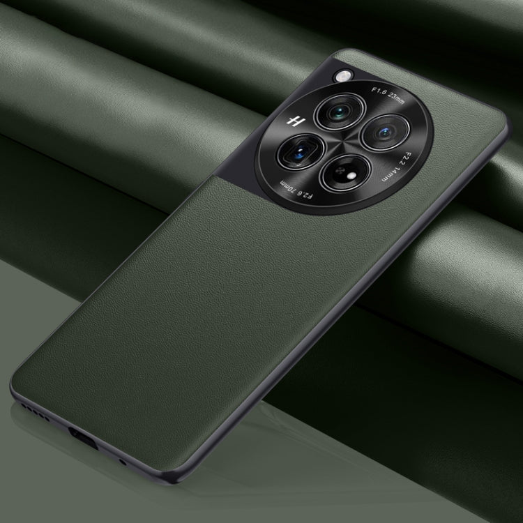 Plain-Leather All-inclusive Shockproof Phone Case, For OnePlus 12