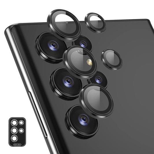 ENKAY Hat-Prince 9H Rear Camera Lens Aluminium Alloy Tempered Glass Film, For Samsung Galaxy S24 Ultra 5G, For Samsung Galaxy S24 5G, For Samsung Galaxy S24+ 5G
