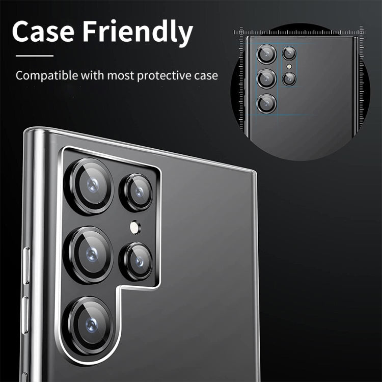 ENKAY Hat-Prince 9H Rear Camera Lens Aluminium Alloy Tempered Glass Film, For Samsung Galaxy S24 Ultra 5G, For Samsung Galaxy S24 5G, For Samsung Galaxy S24+ 5G