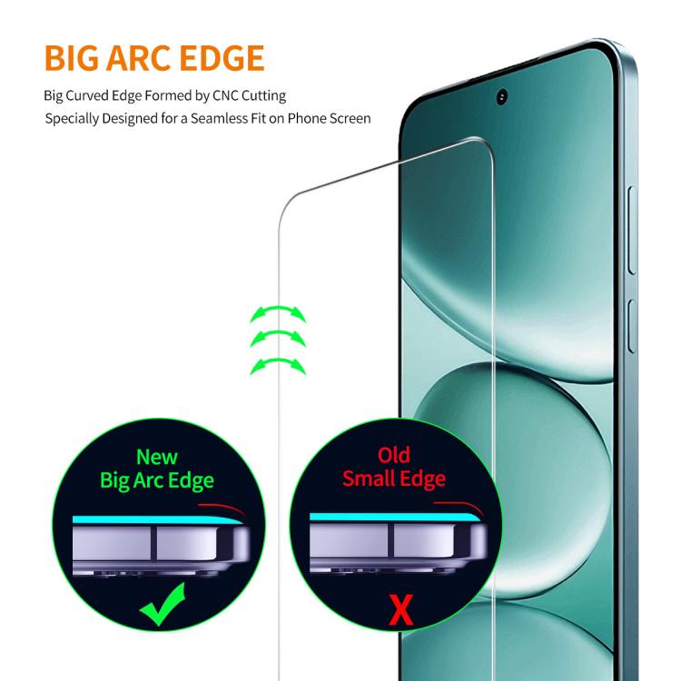 10pcs ENKAY 9H Big Arc Edge High Aluminum-silicon Tempered Glass Film, For Redmi Note 15 Pro 5G Global 163.6mm, For Redmi 15 5G Global / 4G SEA 169.5mm, For Redmi 15 4G / 5G EU 171mm, For Redmi 15C Global 171.5mm / Poco C85, For Redmi 15C 5G / 4G EU 17...