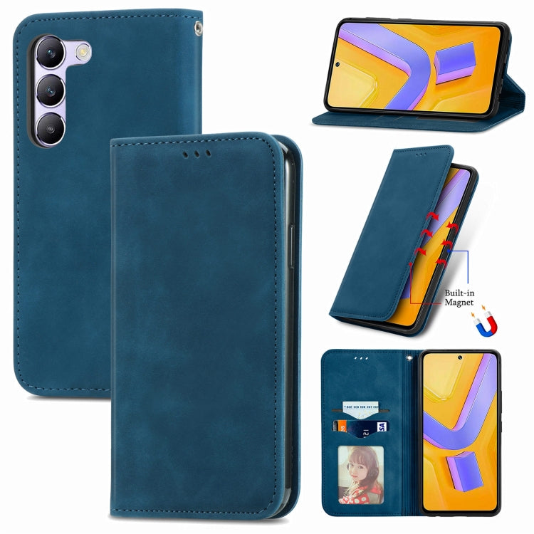 Retro Skin Feel Magnetic Flip Leather Phone Case, For vivo V40 SE, For vivo Y100 5G IND