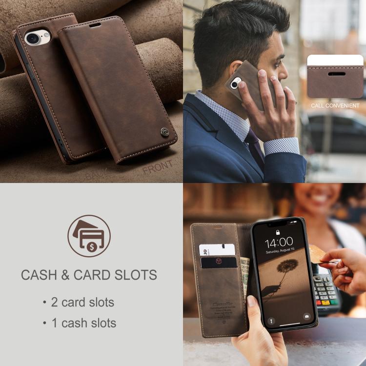 CaseMe 013 Multifunctional Horizontal Flip Leather Phone Case, For iPhone 17e / 16e