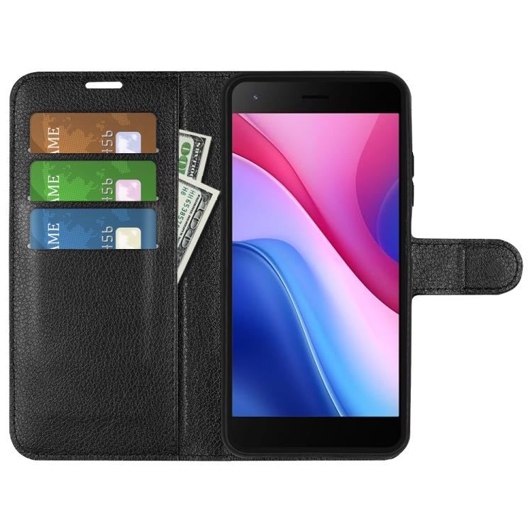 Litchi Texture Horizontal Flip Leather Phone Case with Holder, For ZTE Blade A35 Lite, For ZTE Blade V70, For ZTE Blade A75 5G, For ZTE Blade A75, For ZTE Blade A35