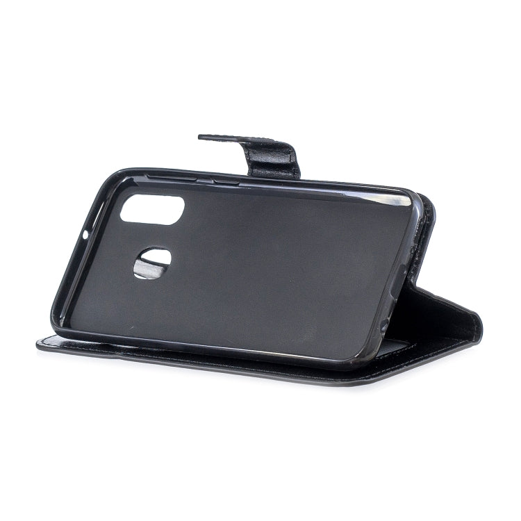 Crazy Horse Texture Horizontal Flip Leather Case with Holder & Card Slots & Wallet & Photo Frame, For Galaxy A20E