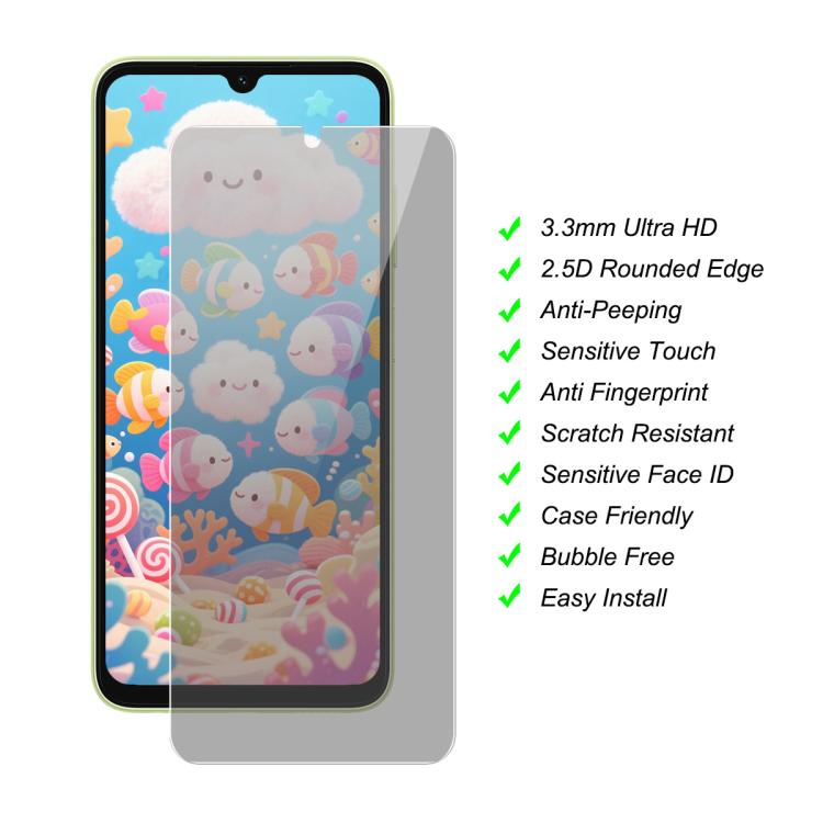 JUNSUNMAY 25pcs Privacy Screen Protector Tempered Glass Film, For Redmi 14C, For Xiaomi Poco X7 Pro, For Xiaomi 14T / 14T Pro