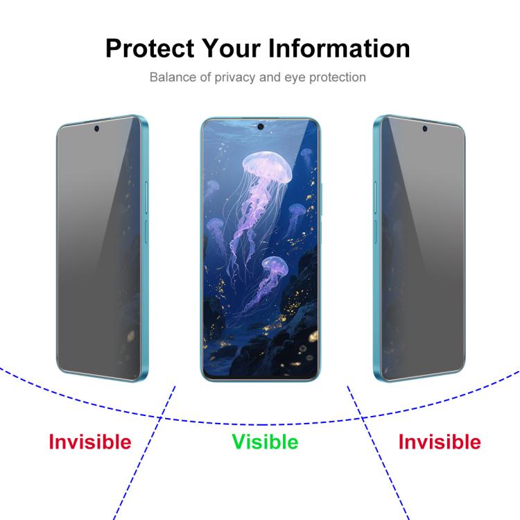 JUNSUNMAY 25 PCS/Pack Privacy Screen Protector Tempered Glass Film, For Redmi Note 17 Pro Global 163.5mm, For Xiaomi Poco F9 Ultra 5G, For Xiaomi Poco F9 Pro 5G, For Redmi A7 4G 171.8mm, For Redmi Note 15 Pro 5G Global 163.6mm, For Redmi A5 NFC 173.3mm...