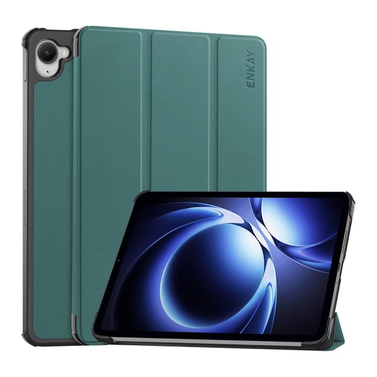 ENKAY Tri-fold Custer Texture Leather Stand Tablet Case, For Redmi Pad 2 SE 9.7 2026, For Redmi K Pad 8.8
