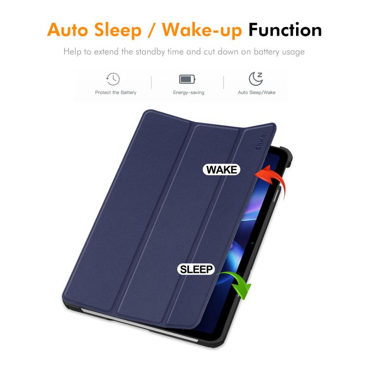 ENKAY Tri-fold Custer Texture Leather Stand Tablet Case, For Redmi Pad 2 SE 9.7 2026, For Redmi K Pad 8.8