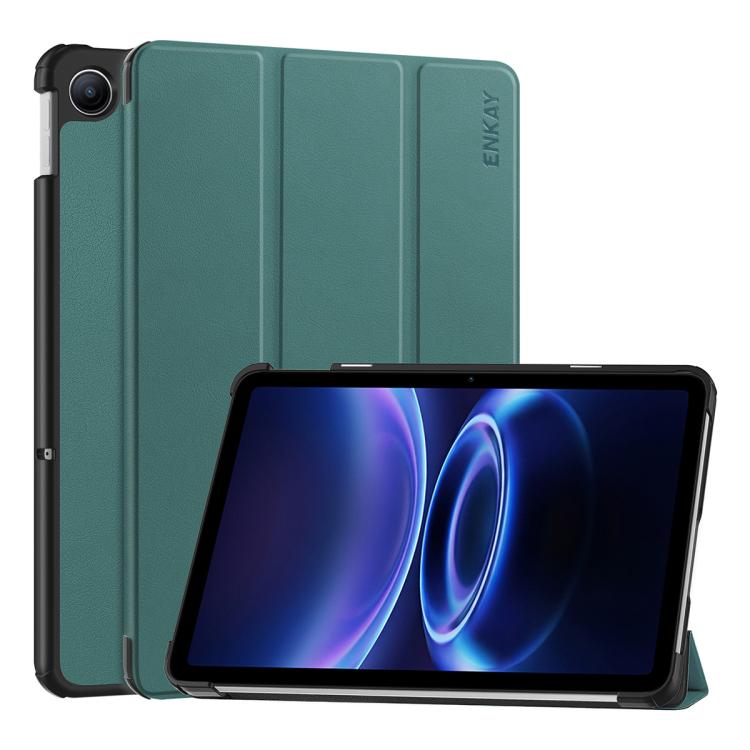 ENKAY Tri-fold Custer Texture Leather Stand Tablet Case, For Redmi Pad 2 SE 9.7 2026, For Redmi K Pad 8.8