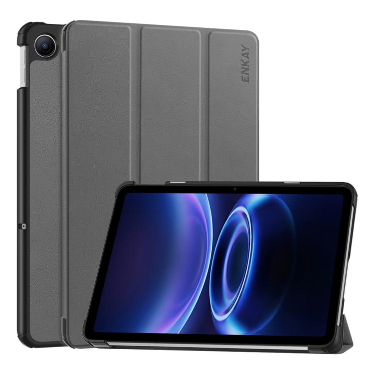 ENKAY Tri-fold Custer Texture Leather Stand Tablet Case, For Redmi Pad 2 SE 9.7 2026, For Redmi K Pad 8.8