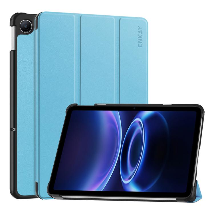 ENKAY Tri-fold Custer Texture Leather Stand Tablet Case, For Redmi Pad 2 SE 9.7 2026, For Redmi K Pad 8.8