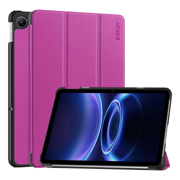 ENKAY Tri-fold Custer Texture Leather Stand Tablet Case, For Redmi Pad 2 SE 9.7 2026, For Redmi K Pad 8.8