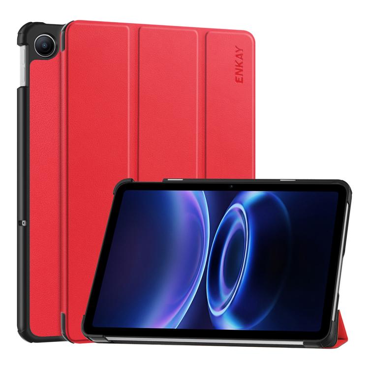 ENKAY Tri-fold Custer Texture Leather Stand Tablet Case, For Redmi Pad 2 SE 9.7 2026, For Redmi K Pad 8.8