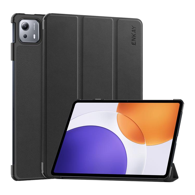ENKAY Tri-fold Custer Texture Leather Smart Tablet Case, For Xiaomi Redmi K Pad 2 8.8 2026, For Xiaomi Pad 7S Pro 12.5, For Xiaomi Pad 7 Ultra 14