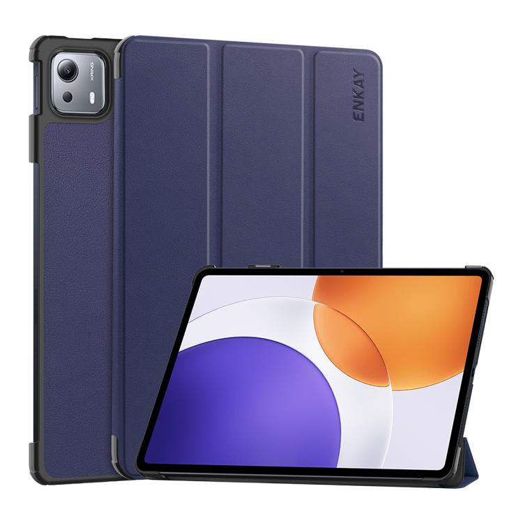 ENKAY Tri-fold Custer Texture Leather Smart Tablet Case, For Xiaomi Redmi K Pad 2 8.8 2026, For Xiaomi Pad 7S Pro 12.5, For Xiaomi Pad 7 Ultra 14
