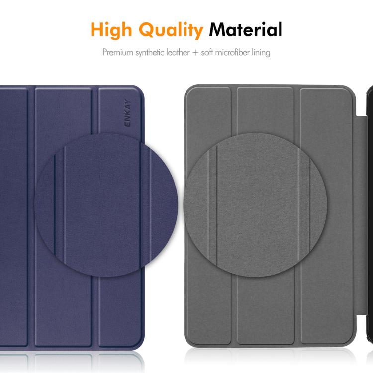 ENKAY Tri-fold Custer Texture Leather Smart Tablet Case, For Xiaomi Redmi K Pad 2 8.8 2026, For Xiaomi Pad 7S Pro 12.5, For Xiaomi Pad 7 Ultra 14