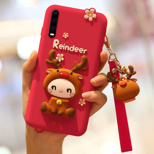 Cartoon All-inclusive Anti-drop Silicone Cover for Huawei P30, For Huawei P30