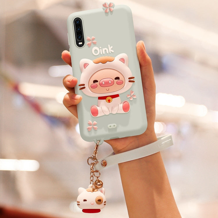 Lovely Pig Full Package Anti Falling Silicone Sleeve for  Haiwei P30 Pro, For Huawei P30 Pro