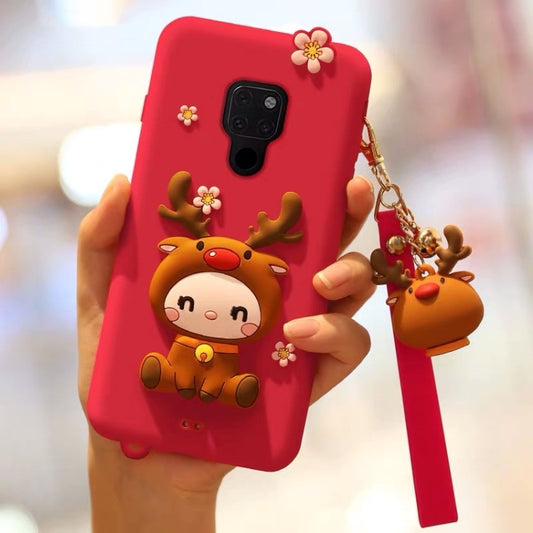Lovely Reindeer Full Package Anti Falling Silicone Sleeve for Haiwei Mate 20, For Huawei Mate 20