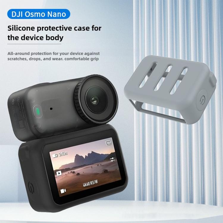 Sports Camera Body Silicone Protective Cover, For DJI Osmo Nano