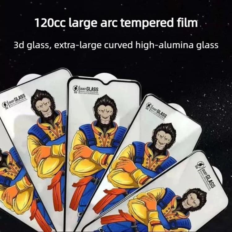 10pcs Armor Super-Strong 3D Curved 120C Anti-Static High-Aluminum Screen-Printed HD Tempered Glass Film, For Redmi K50 Pro, For Redmi 12 / 12R