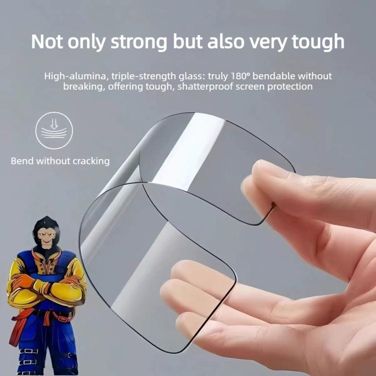 10pcs Armor Super-Strong 3D Curved 120C Anti-Static High-Aluminum Screen-Printed HD Tempered Glass Film, For Redmi K50 Pro, For Redmi 12 / 12R