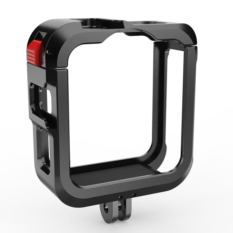 Aluminum Alloy Camera Cage Protection Frame with Dual Cold Shoes, For GoPro MAX2 Aluminum Alloy Cage