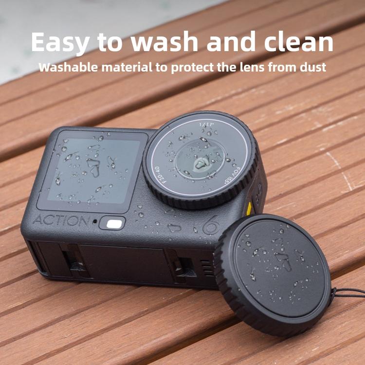 Dustproof Drop-proof Soft Silicone Lens Cap Cover, For DJI Osmo Action 6