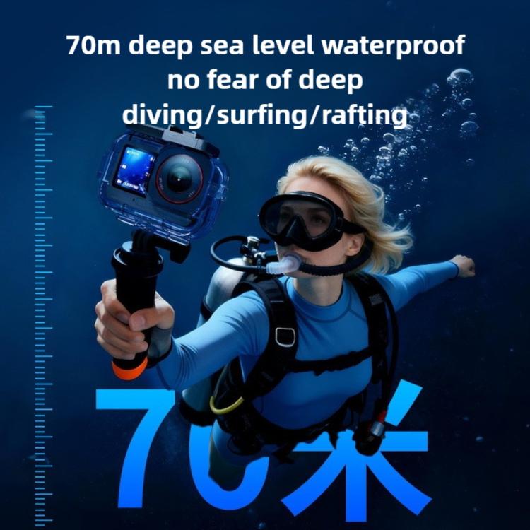 70-meter Underwater Waterproof Housing Diving Cover, For DJI Osmo Action 6 70m Underwater