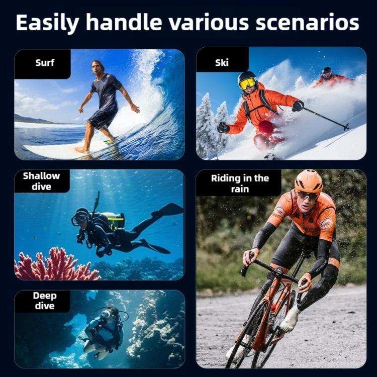 70-meter Underwater Waterproof Housing Diving Cover, For DJI Osmo Action 6 70m Underwater