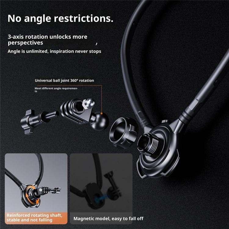G01 Rotatable Neck Holder Bracket For DJI, GoPro, Insta360, and other Action Cameras, G01