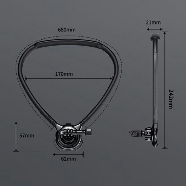 G01 Rotatable Neck Holder Bracket For DJI, GoPro, Insta360, and other Action Cameras, G01