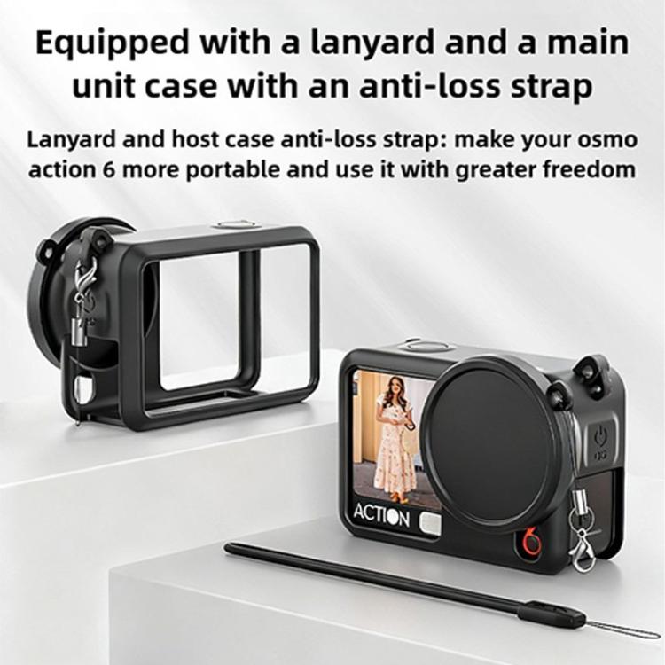 Action Cameras Body Lens Cap Silicone Protective Cover, For DJI Osmo Action 6