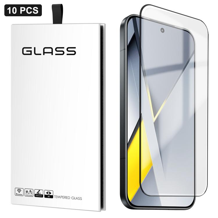 10pcs 0.18mm Ultra-Thin Ultrasonic HD Screen-Printed High-Aluminium Thick-Gel Tempered Glass Film, For Xiaomi 17 Ultra, For Xiaomi Poco F8 Ultra, For Redmi Note 15 Pro 4G Global 163.2mm, For Xiaomi Poco F8 Pro, For Redmi K90 Pro Max Champion Edition   ...