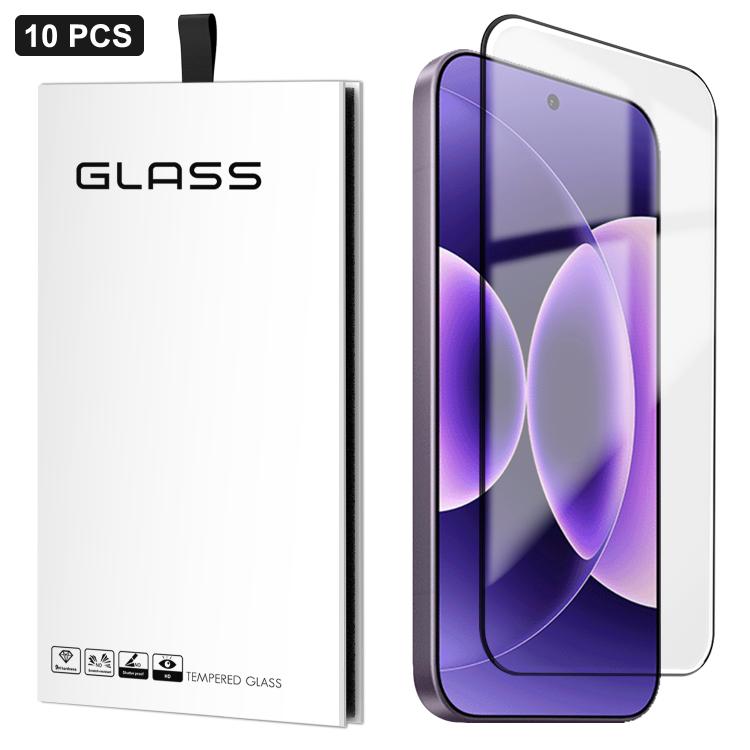 10pcs 0.18mm Ultra-Thin Ultrasonic HD Screen-Printed High-Aluminium Thick-Gel Tempered Glass Film, For Xiaomi 17 Ultra, For Xiaomi Poco F8 Ultra, For Redmi Note 15 Pro 4G Global 163.2mm, For Xiaomi Poco F8 Pro, For Redmi K90 Pro Max Champion Edition   ...
